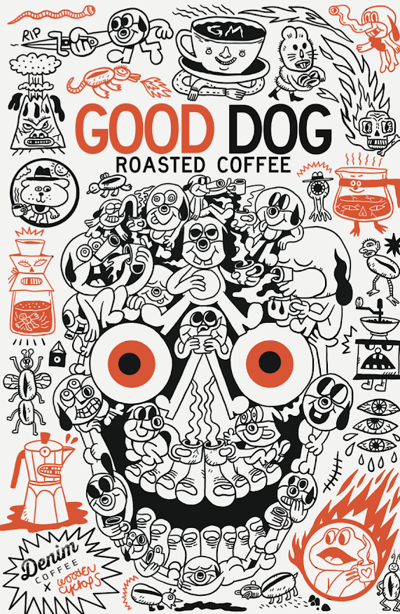 Good Dog Roasted Coffee by Wooden Cyclops