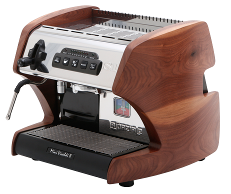 La Spaziale S1 Mini Vivaldi II Espresso Machine - Walnut Wood Side Panels - Denim Coffee Company
 - 1