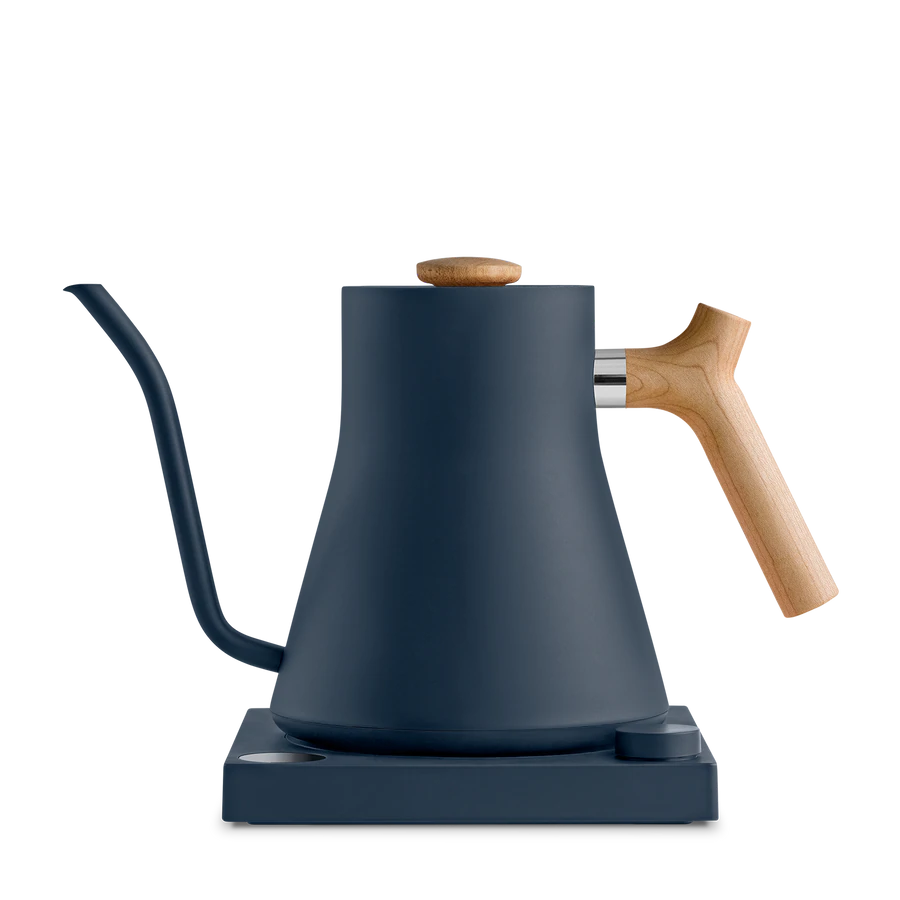 Fellow Stagg EKG Electric Kettle - Stone Blue w/ Maple Accents